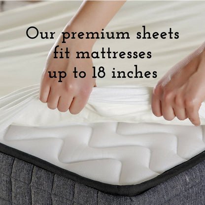 DTY Bedding Luxuriously Soft OEKO-TEX Certified Viscose from Bamboo Sheet Set
