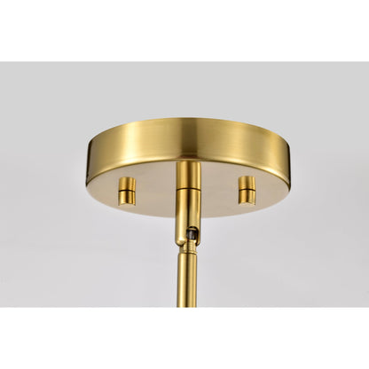 Daelan Clear Dimpled Glass Single Light Pendant Light - 12in