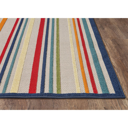 Domani Napa Summer Stripe Indoor/ Outdoor Rug