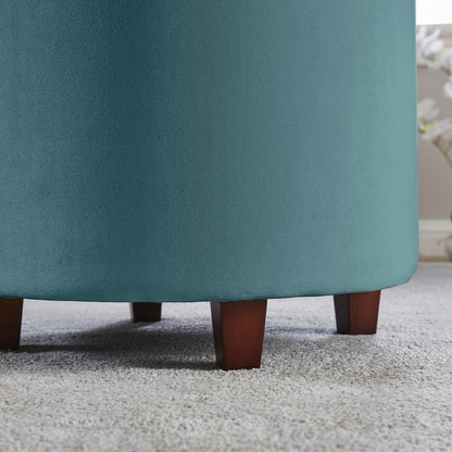 Donovan Tufted Round Storage Ottoman