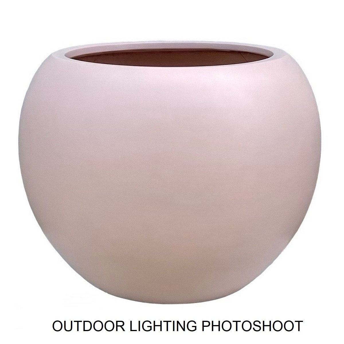 DreamPatio Riverside Fiberstone Modern Sphere Planter for Indoor/Outdoor