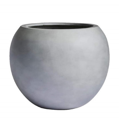 DreamPatio Riverside Fiberstone Modern Sphere Planter for Indoor/Outdoor