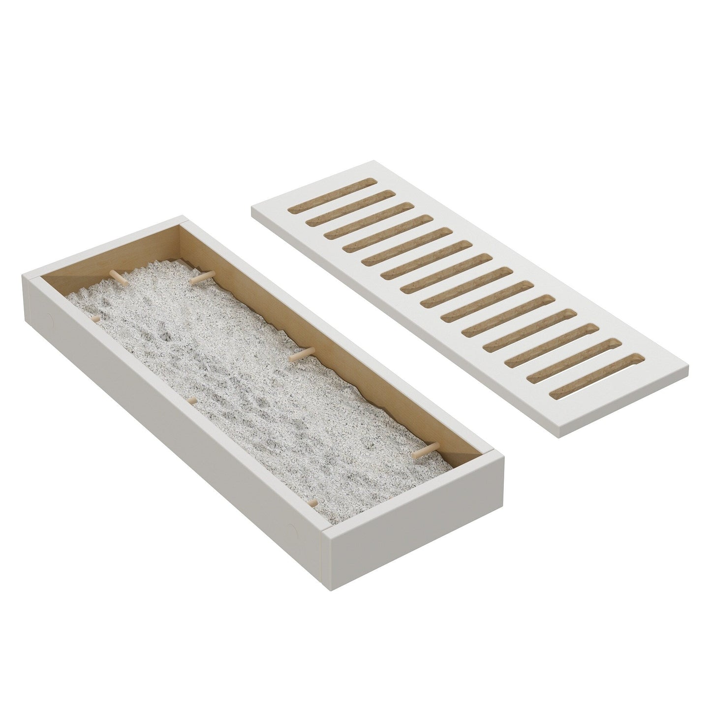 Dual-Compartment Cat Litter Box Enclosure Multi-Functional Furniture