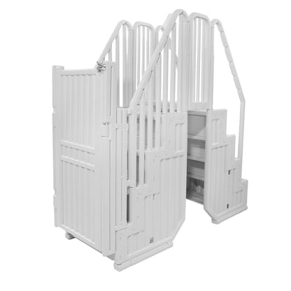 Système d'accès facile à la piscine avec barrière – 82,5 po L x 82,5 po P x 81 po H