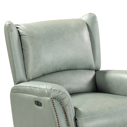 Eduardo Genuine Leather Power Recliner with USB Port Set of 2