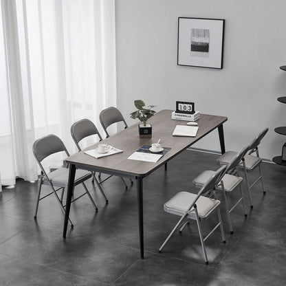 Elegant Foldable Iron & PVC Chairs for Convention & Exhibition White