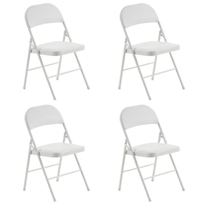 Elegant Foldable Iron & PVC Chairs for Convention & Exhibition White