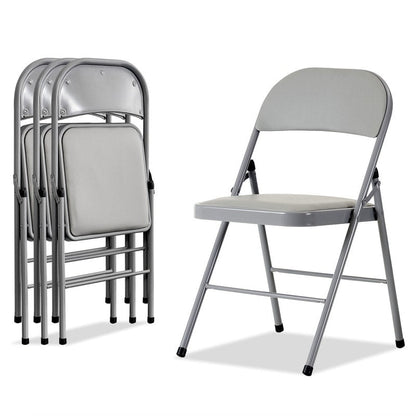 Elegant Foldable Iron & PVC Chairs for Convention & Exhibition White