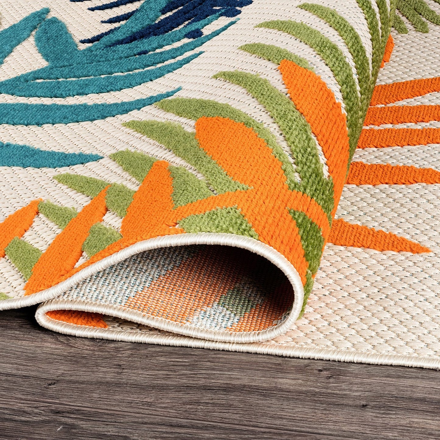 Evora Palm Frond Indoor/Outdoor Area Rug