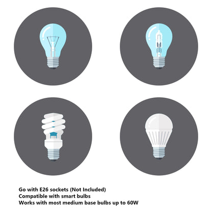 ExBrite Farmhouse 3-lights Bathroom Dimmable Iron Black Vanity Lights Wall Sconces