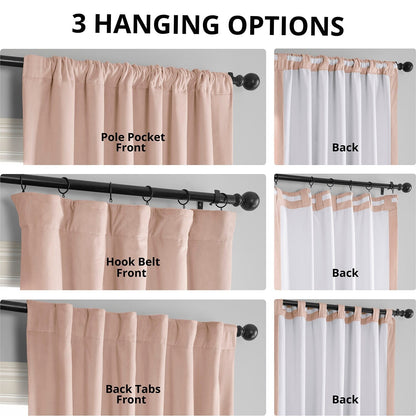 Exclusive Fabrics Signature Blackout Velvet Curtain (1 Panel)