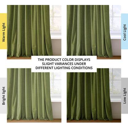 Exclusive Fabrics Signature Blackout Velvet Curtain (1 Panel)
