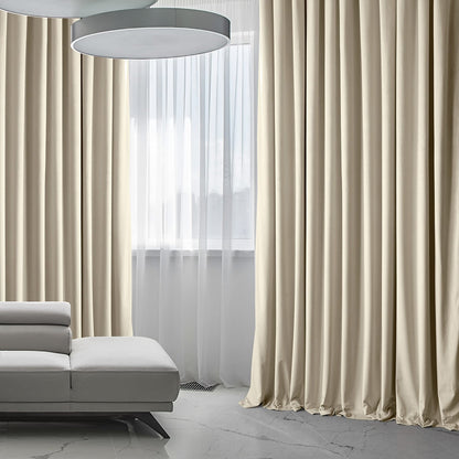 Exclusive Fabrics Signature Plush Velvet Hotel Blackout Curtains (1 Panel) - Luxury Soft Drapery for Light Control & Elegance