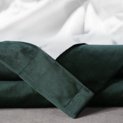 Exclusive Fabrics Signature Plush Velvet Hotel Blackout Curtains (1 Panel) - Luxury Soft Drapery for Light Control & Elegance