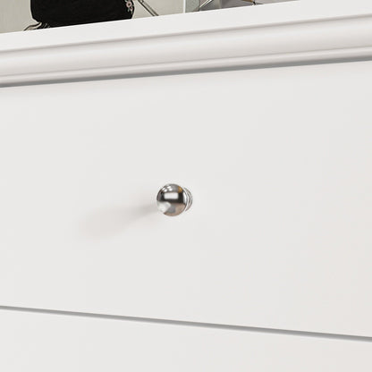 Commode double à 10 tiroirs pour chambre à coucher, commode blanche, grand espace de rangement