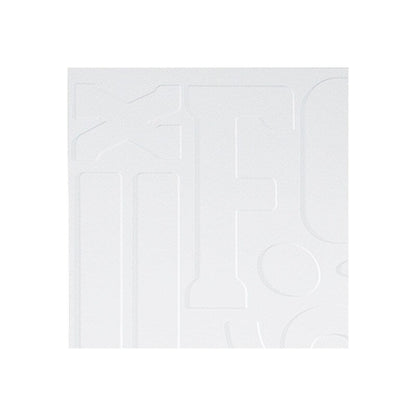 FASÄDE Alphabet 4-foot x 8-foot PVC Wall Panel in Matte White