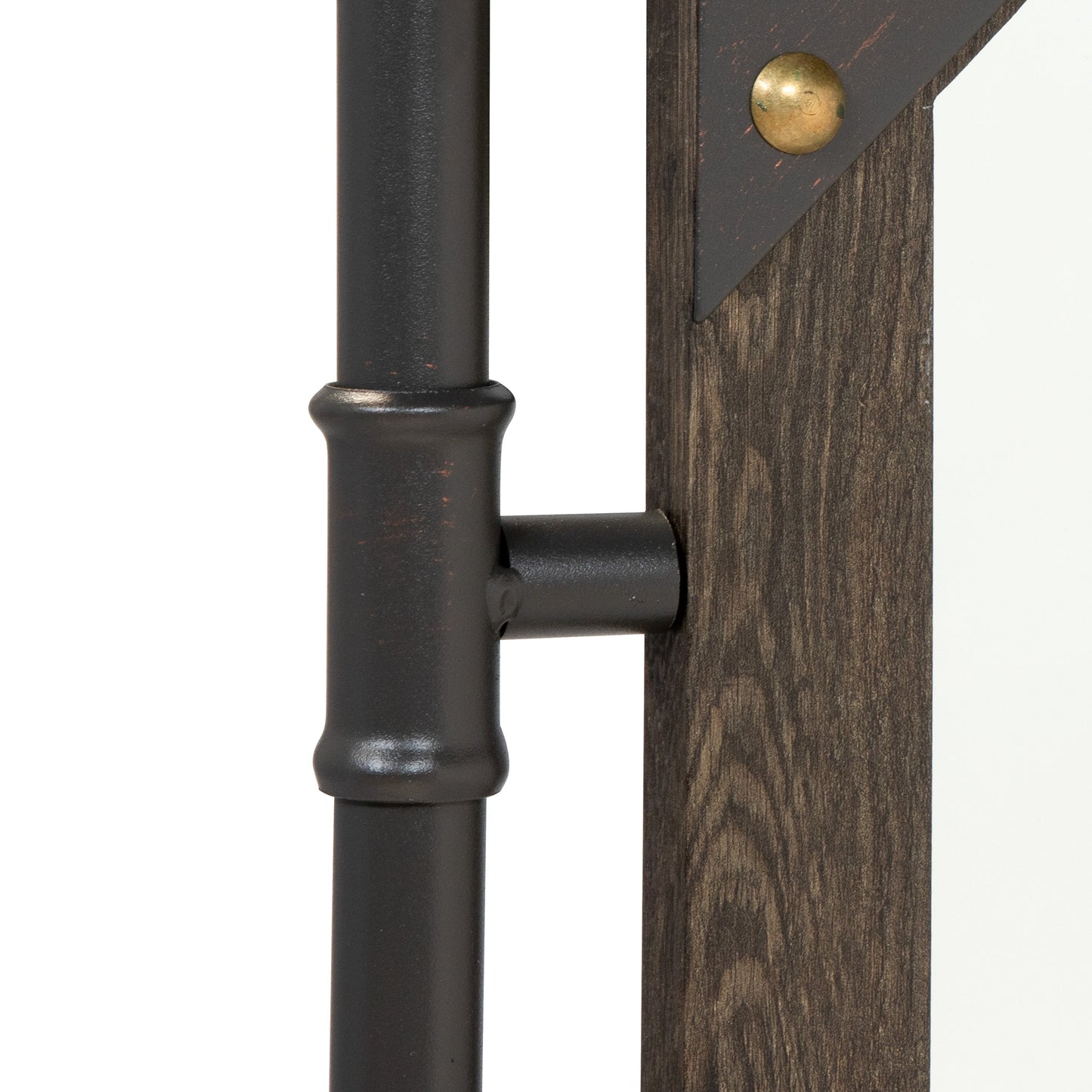 Miroir mural flottant en métal Revo Industrial de 31 pouces par Furniture of America