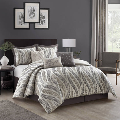 Ensemble de couette Nanshing Caspa 7 pièces au design chic et feuillu