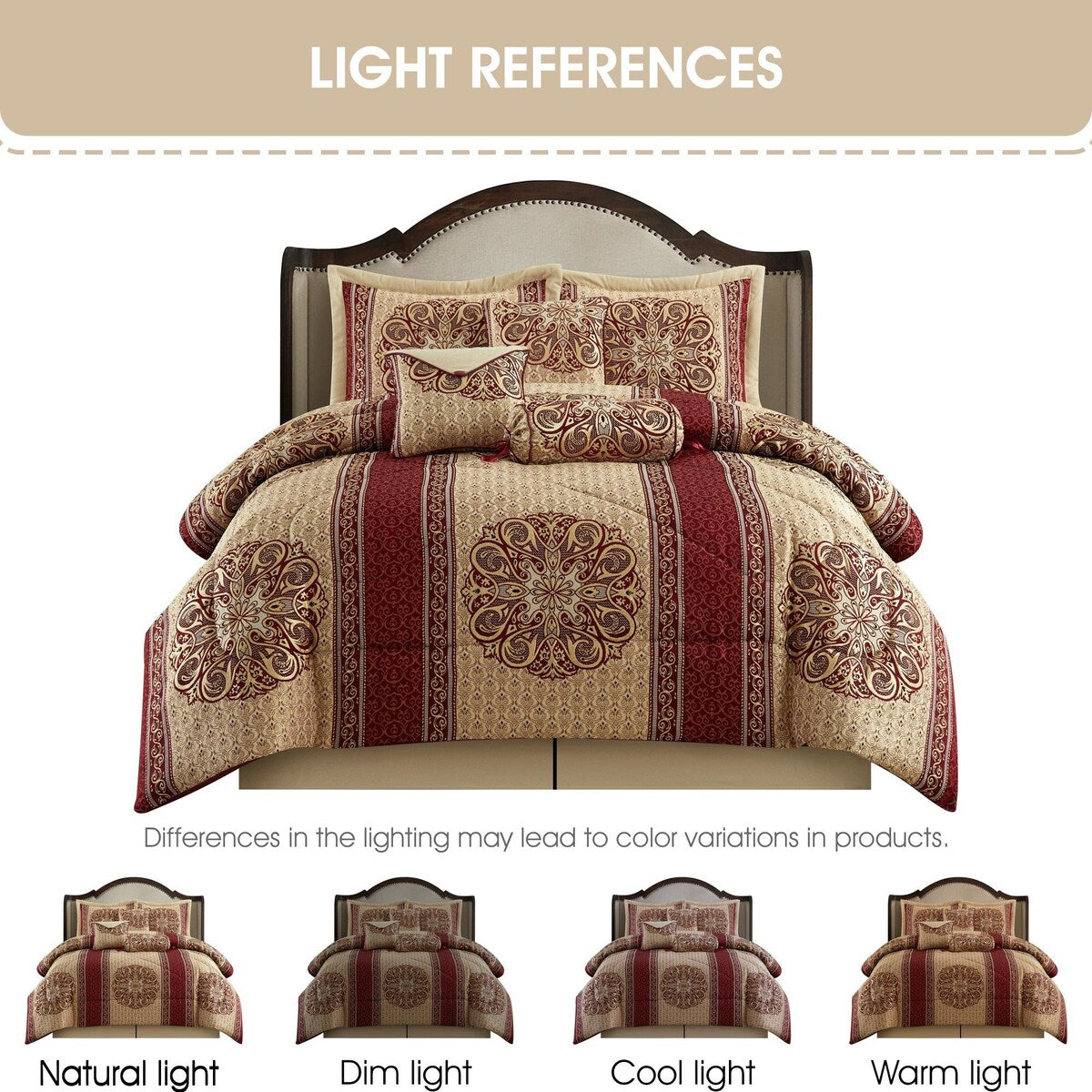 Nanshing Prince 7 Piece Elegant Medallion Comforter Set