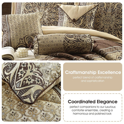 Nanshing Prince 7 Piece Elegant Medallion Comforter Set