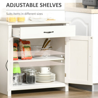 Buffet style grange HOMCOM 32, meuble de rangement buffet, bar à café pour salon ou entrée