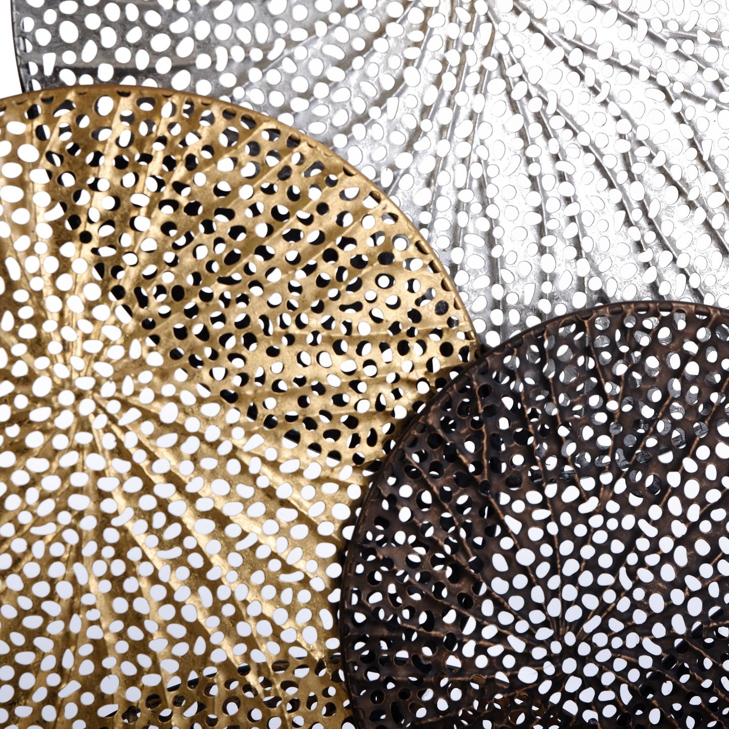 Harpe et fleuron Sahara Décoration murale en métal multicolore