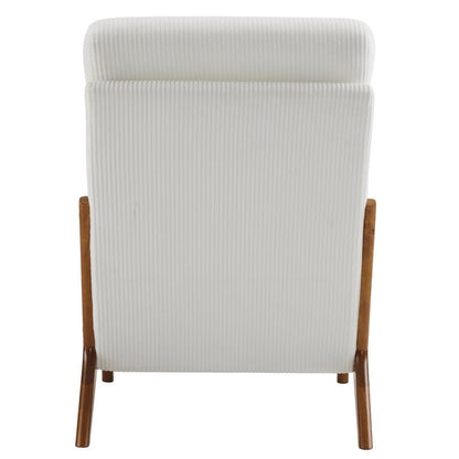 Chaise de loisirs à dossier haut en bois massif avec accoudoirs et dossier Chaise d'appoint