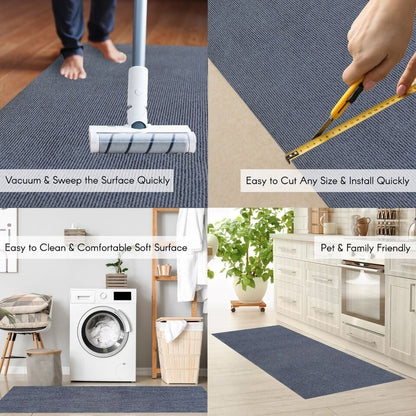 High-Quality Indoor/Outdoor Custom Size Carpet Runner Rug with Non-Slip PVC Backing 36'' wide x your choice of lenght