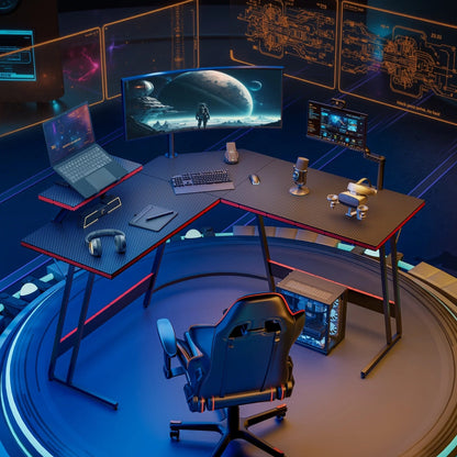 Homall L-Shaped Gaming Desk Computer Corner Desk Office Writing Desk