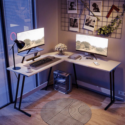 Homall L-Shaped Gaming Desk Computer Corner Desk Office Writing Desk