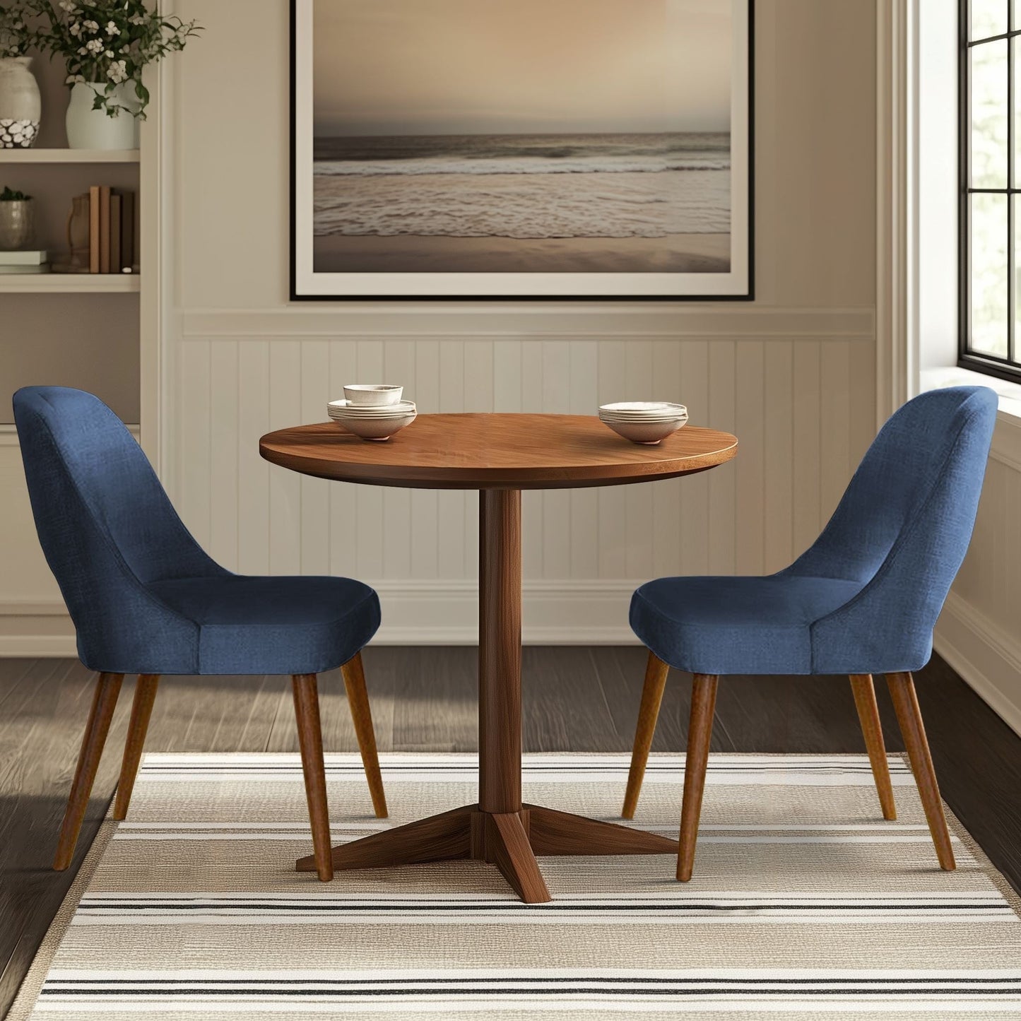 Chaises de salle à manger rembourrées INK IVY Nola avec dossier découpé (lot de 2)