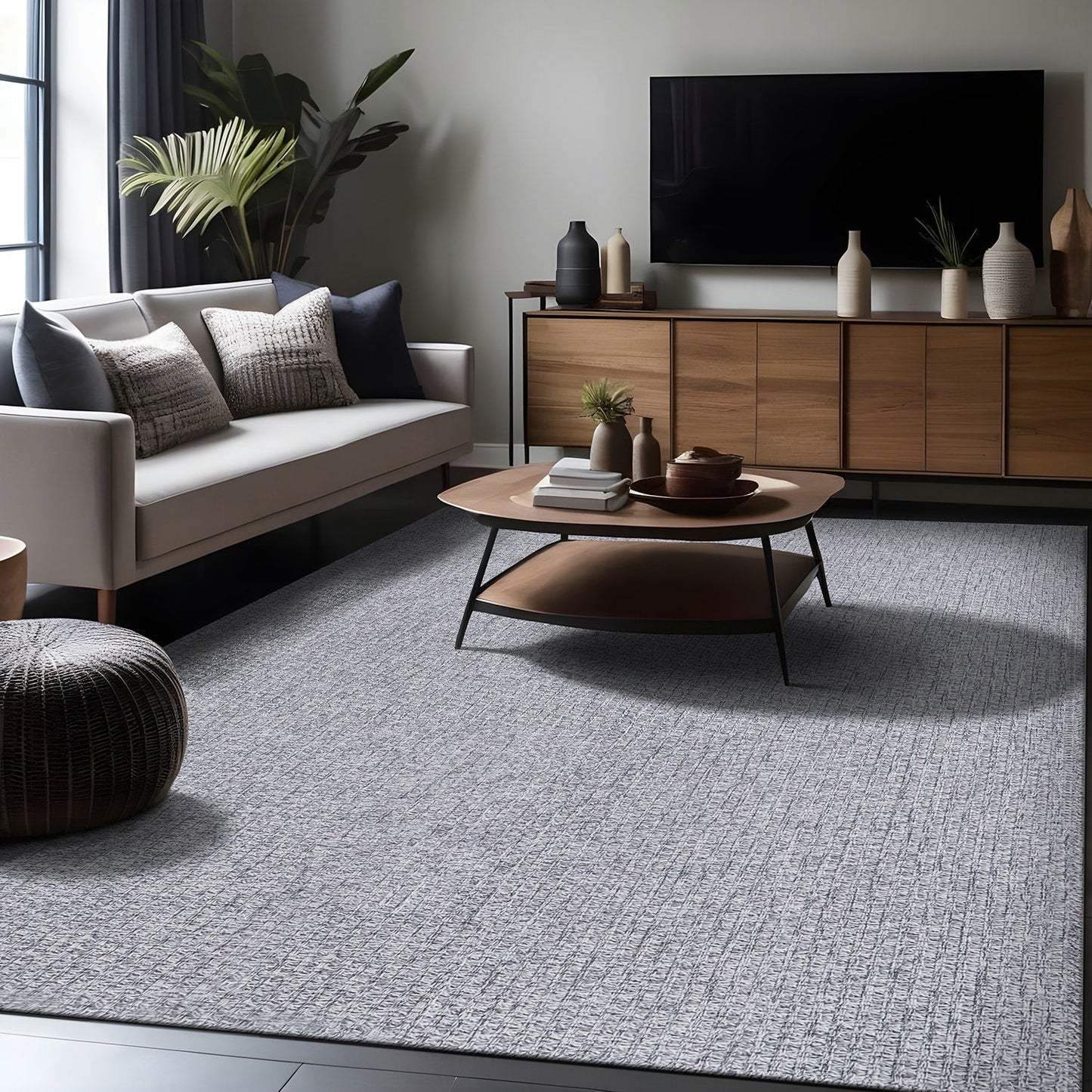 Beverly Rug Easy Clean Non Shedding Jute Rug