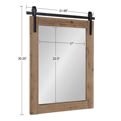 Miroir mural rectangulaire rustique Kate et Laurel Cates