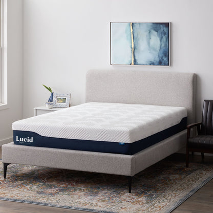 Matelas hybride Lucid 12 pouces en gel et aloe vera