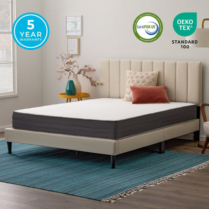 Matelas hybride ferme en mousse à mémoire de forme Linenspa de 20 cm