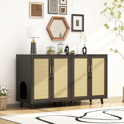 Enceinte de bac à litière pour chat Meubles Table d'appoint Canapé Table