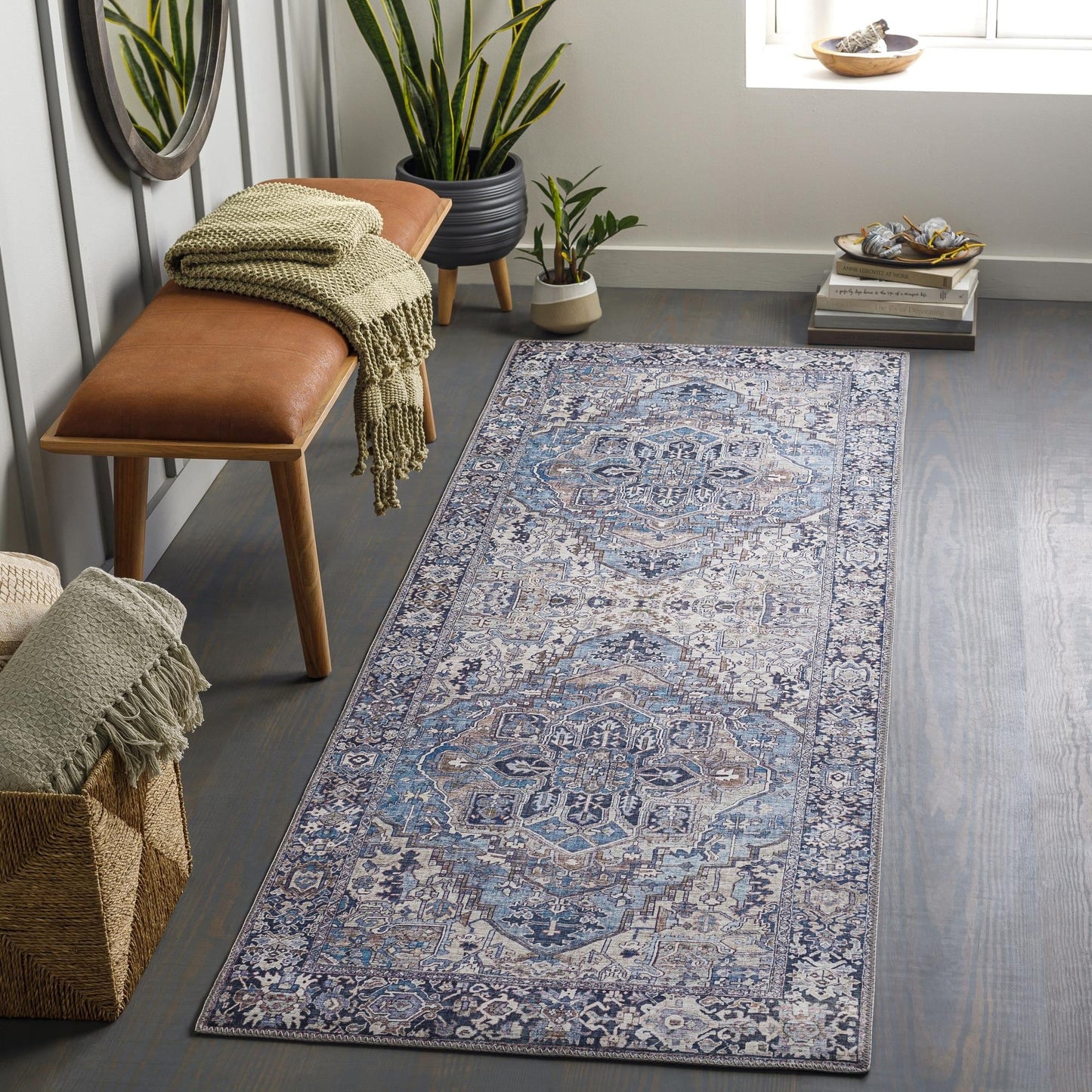 Livabliss Iris Updated Traditional Medallion Area Rug