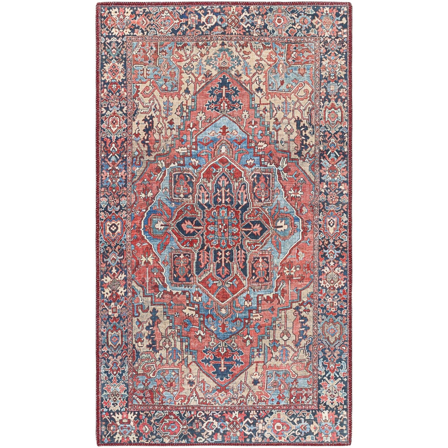 Livabliss Iris Updated Traditional Medallion Area Rug