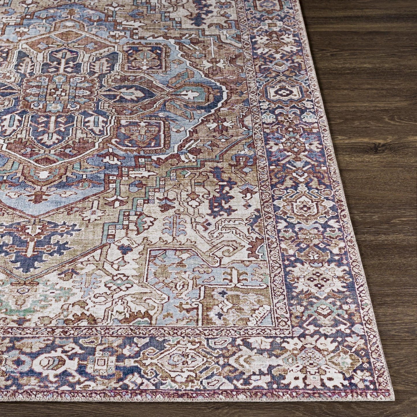 Livabliss Iris Updated Traditional Medallion Area Rug
