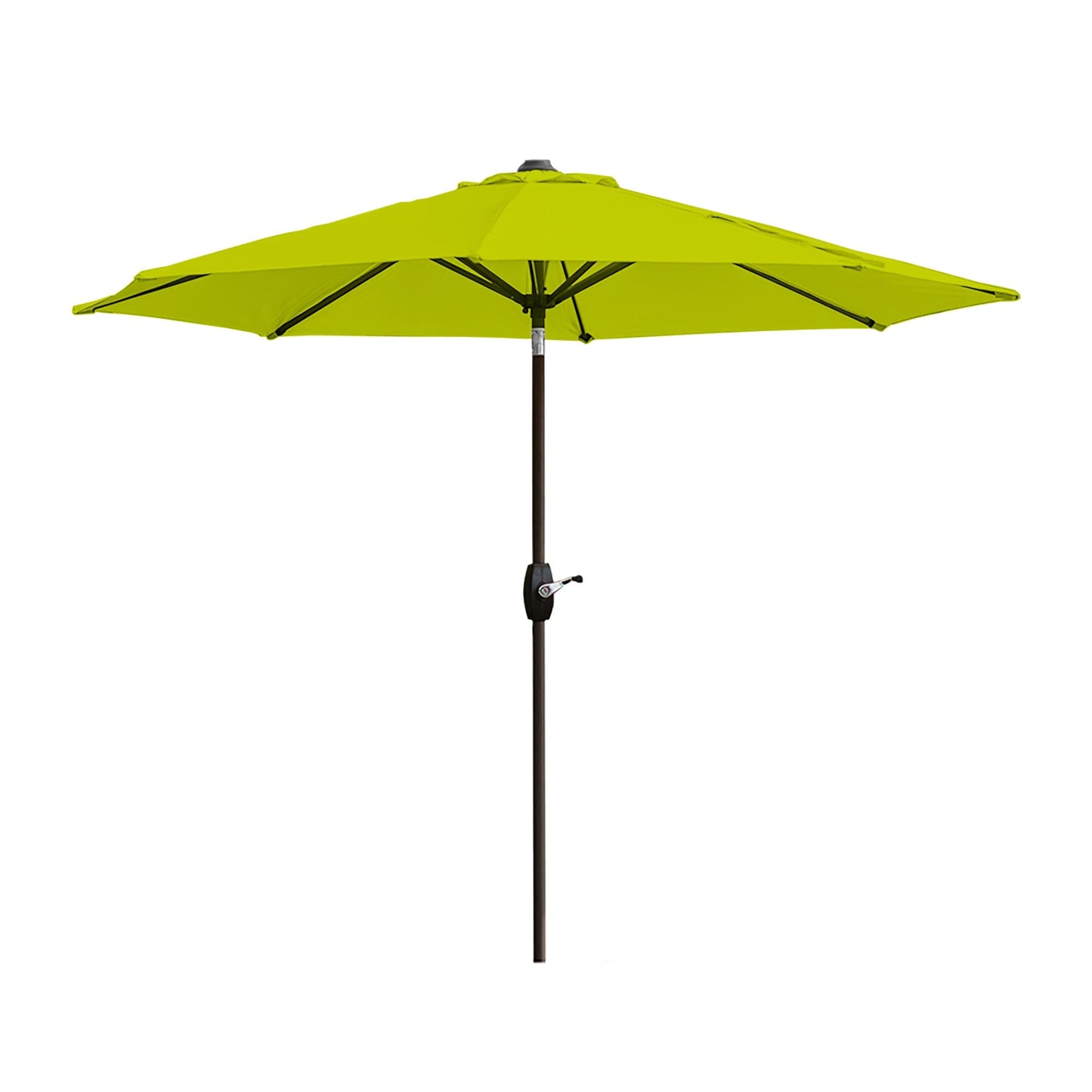 Parasol de patio Lopes de 9 pieds avec base en finition bronze et support de poids inclus