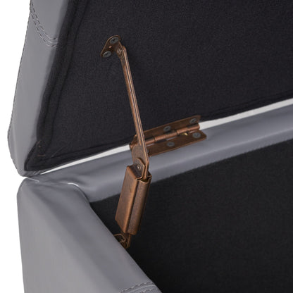 Banc de rangement en similicuir Lucinda par Christopher Knight Home - 51,25 L x 17,50 l x 16,25 H