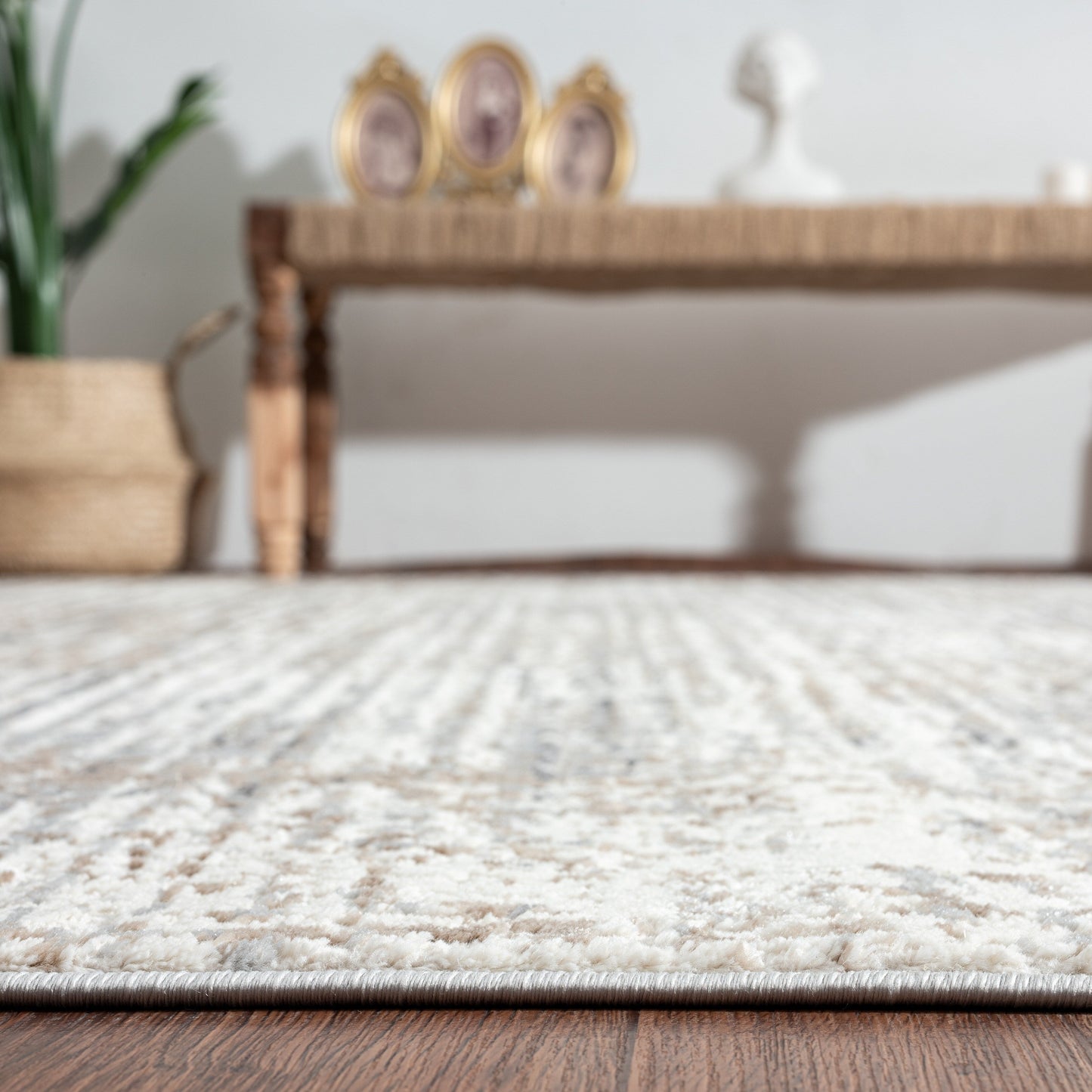 Lumina High-Low Pile Modern and Contemporary Abstract Strie Area Rug