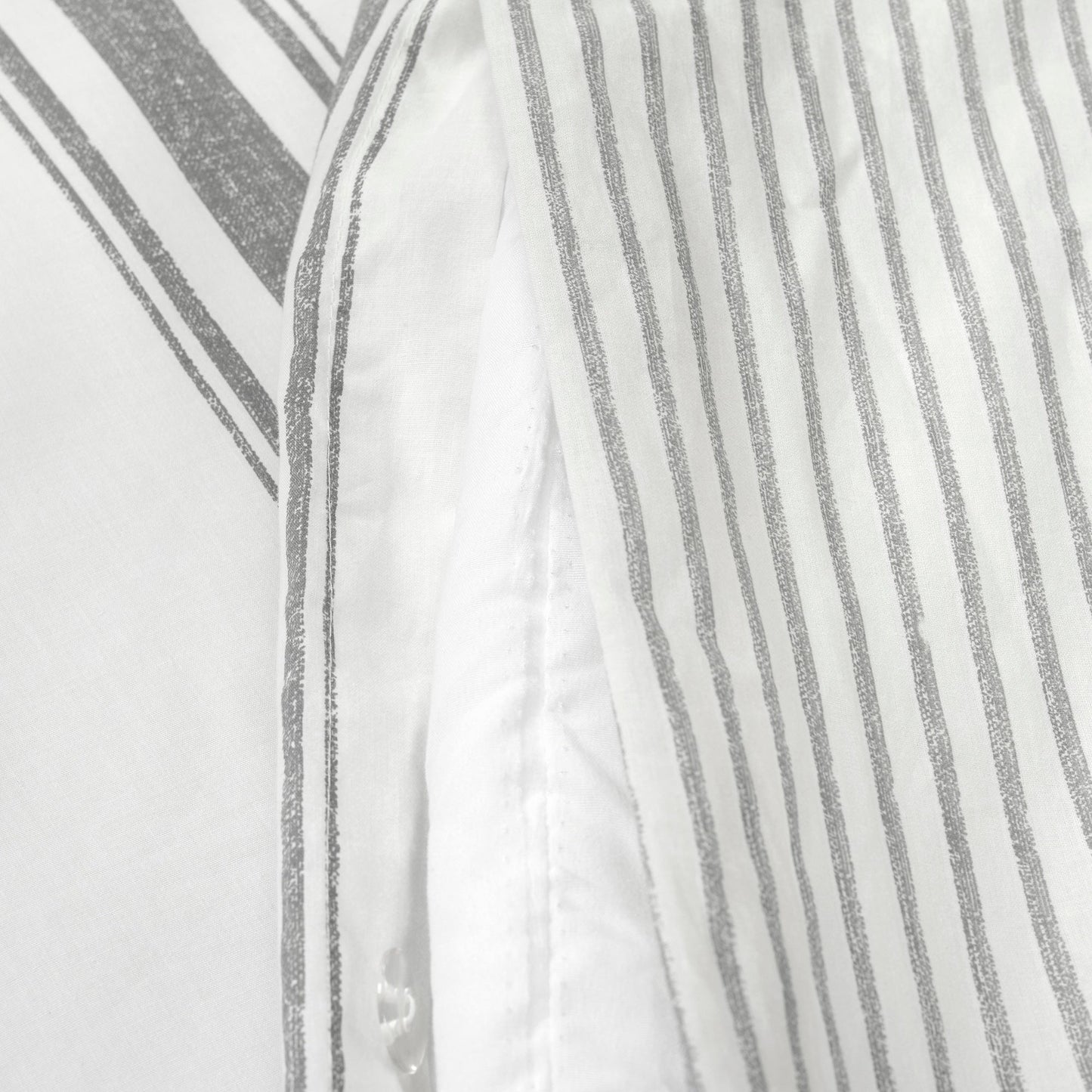 Lush Decor Farmhouse Stripe 3 Piece Duvet Cover Set