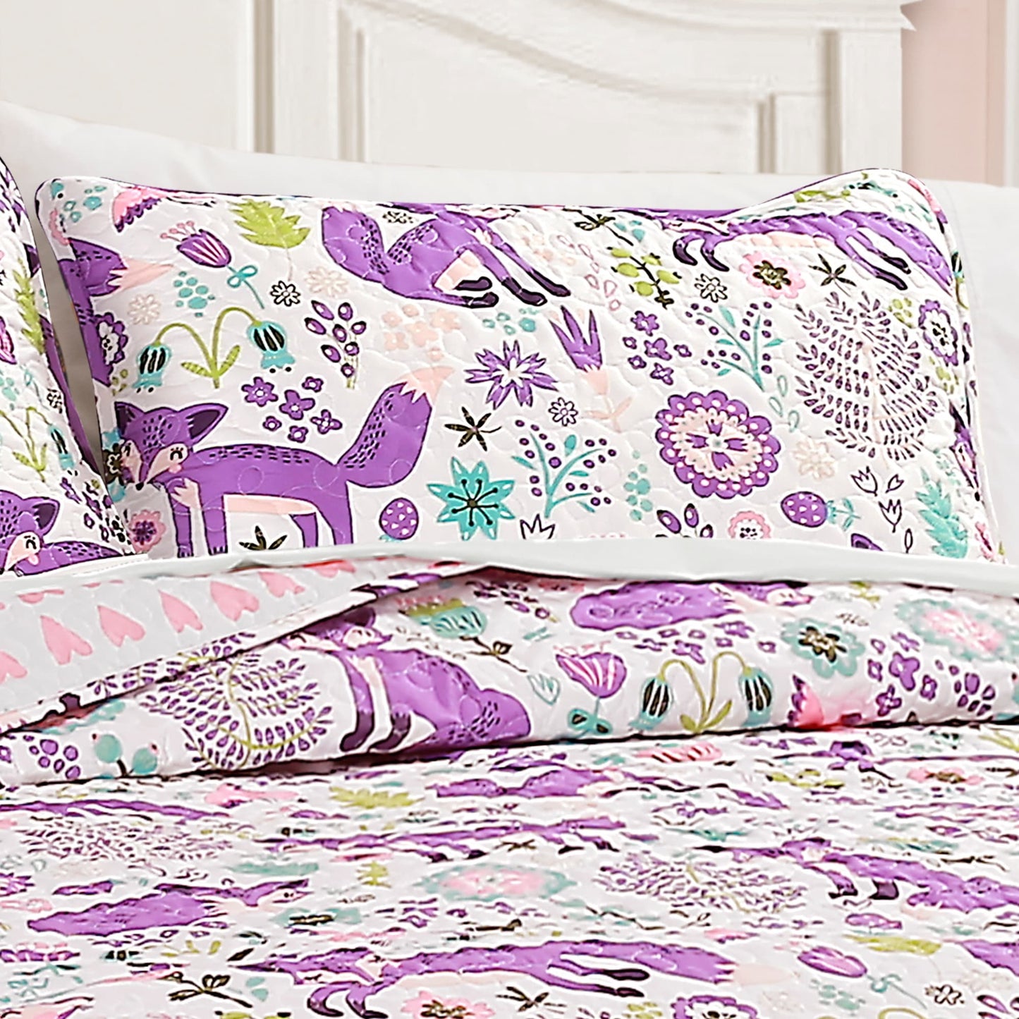 Lush Decor Pixie Fox 4-piece Quilt Set