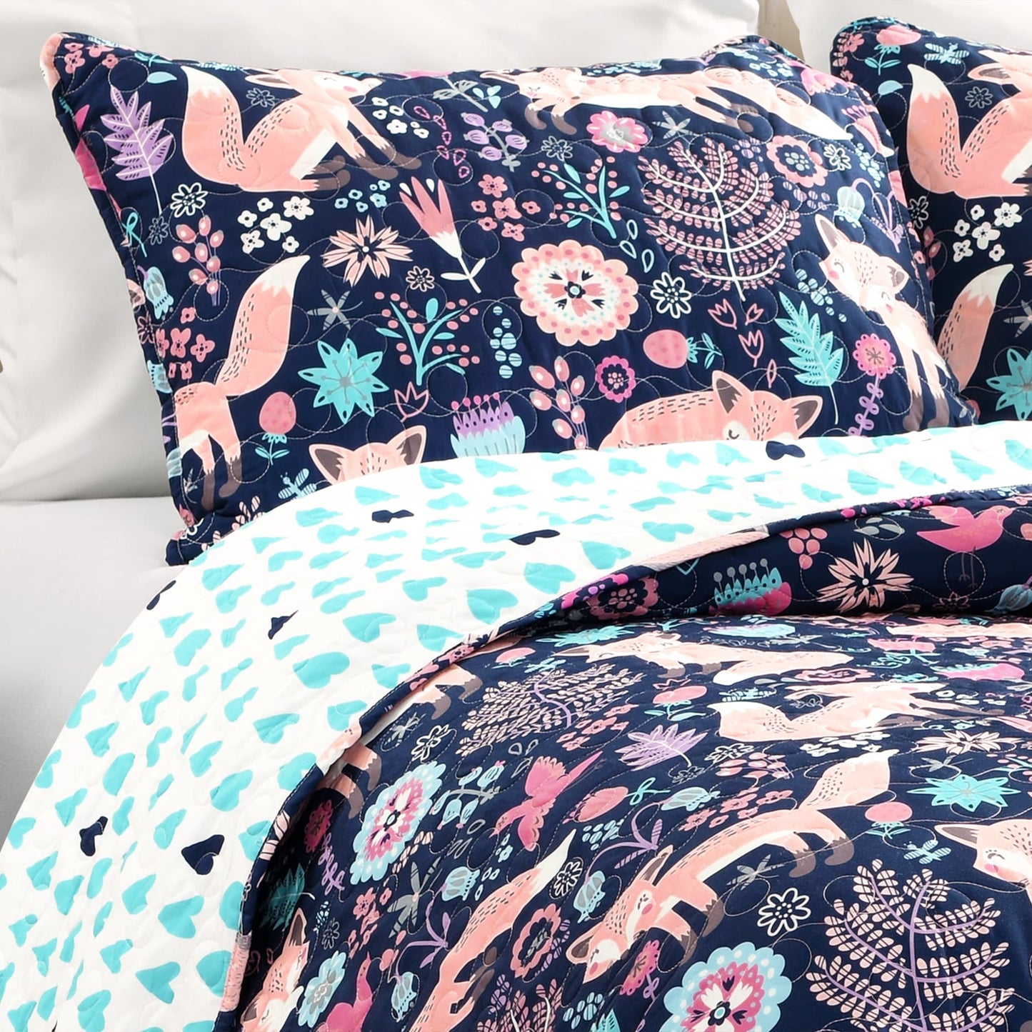 Lush Decor Pixie Fox 4-piece Quilt Set