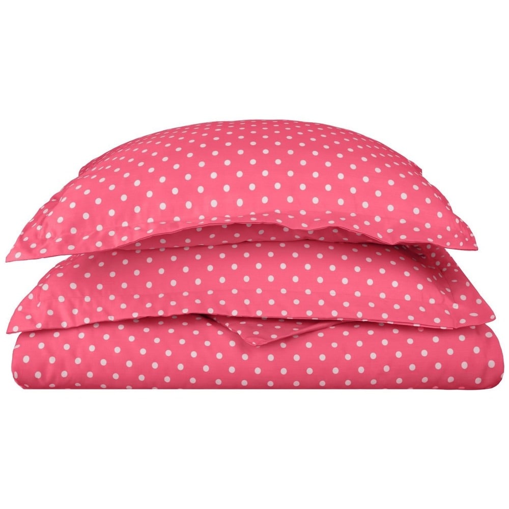Superior Thread Count 600TC Polka Dot Cotton Blend Duvet Cover Set