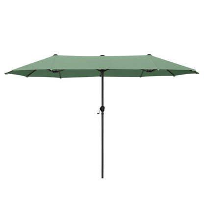 MAISON ARTS 13ft Double -Sided Patio Umbrella Extra Large with Crank