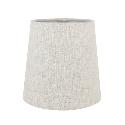 MERIVILLE Linen Clip On Chandelier Lamp Shades, 4-inch by 5-inch by 5-inch