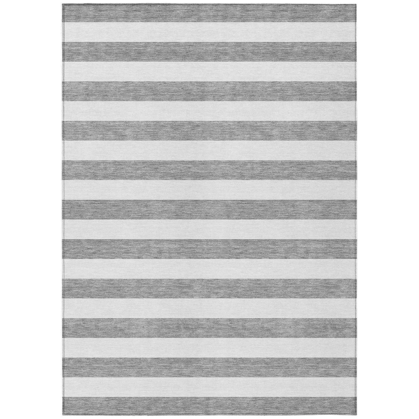 Machine Washable Indoor/ Outdoor Cabana Stripe Chantille Rug