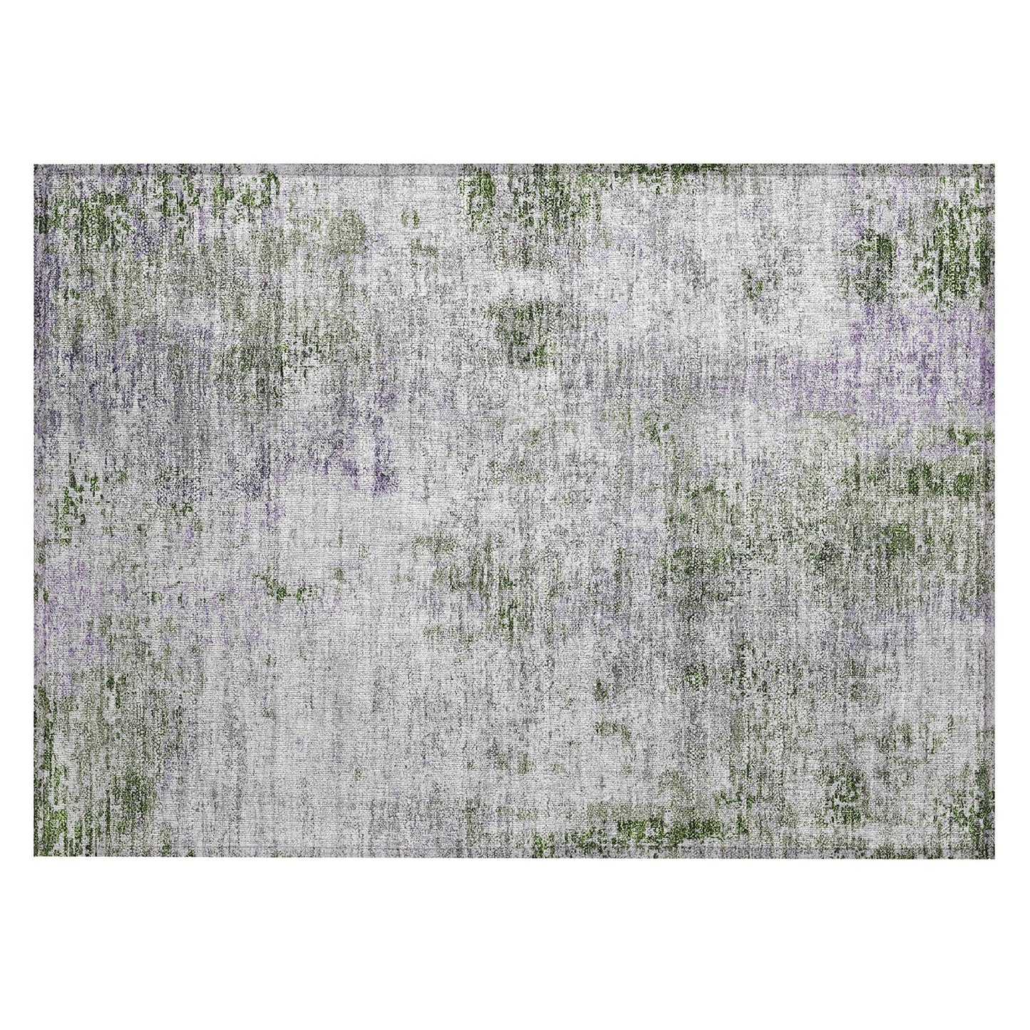 Machine Washable Indoor/ Outdoor Chantille Abstract Modern Rug